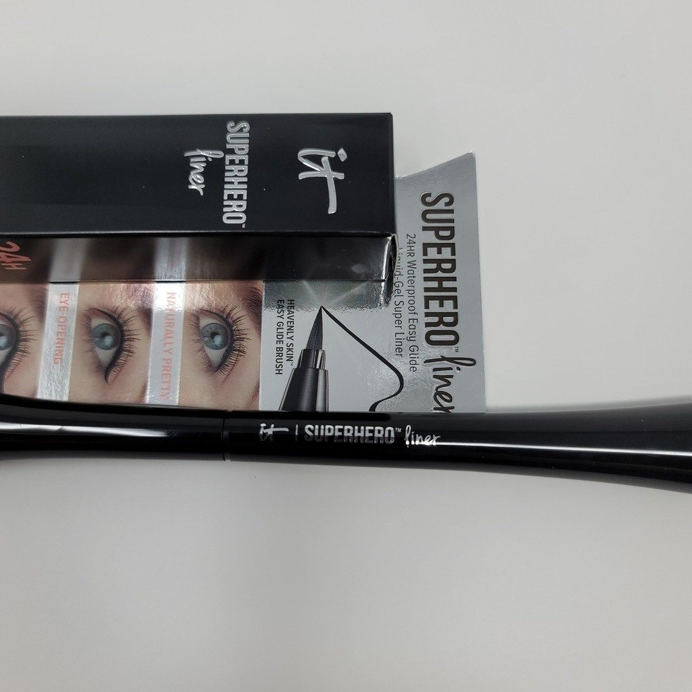 It Cosmetics Superhero Liner Super Black 24HR Waterproof Liquid Gel Eyeliner - Picture 8 of 9